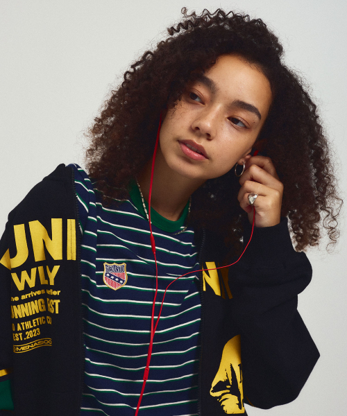 MENASOO（ミナス）の「Round Neck Running Zipup Cardigan_Black（カーディガン/ボレロ・レディース・ブラック・F）」の6枚目の写真