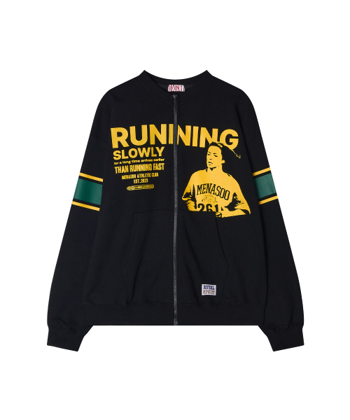 MENASOO（ミナス）の「Round Neck Running Zipup Cardigan_Black（カーディガン/ボレロ・レディース・ブラック・F）」の8枚目の写真