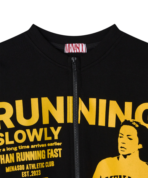 MENASOO（ミナス）の「Round Neck Running Zipup Cardigan_Black（カーディガン/ボレロ・レディース・ブラック・F）」の10枚目の写真