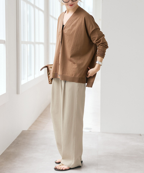 Spick & Span（スピックアンドスパン）の「《新色有り / 追加》ワッシャーサテンイージーパンツ（その他パンツ・レディース・カーキ/ベージュ/チャコールグレー・40/38/36）」の17枚目の写真