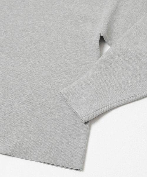 ITEMS URBANRESEARCH（アイテムズ アーバンリサーチ）の「『イージーケア/静電気防止』ボトルネックニットプルオーバー(楽着シリーズ)（ニット/セーター・レディース・グレー/オフホワイト/ミント・FREE）」の12枚目の写真
