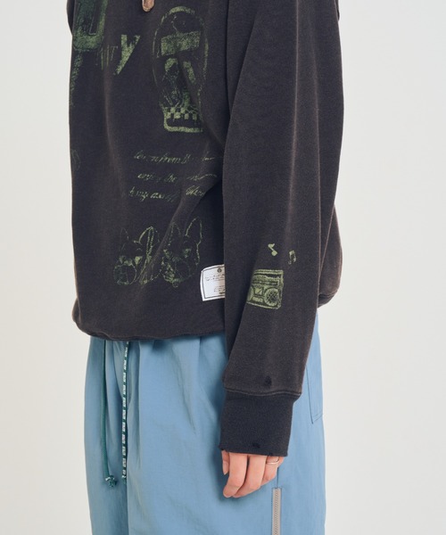 EFFECTEN（エフェクテン）の「【EFFECTEN】Salvage sweat shirts（シャツ/ブラウス・メンズ・アッシュグレー/ブラック・X-LARGE/LARGE/MEDIUM）」の7枚目の写真