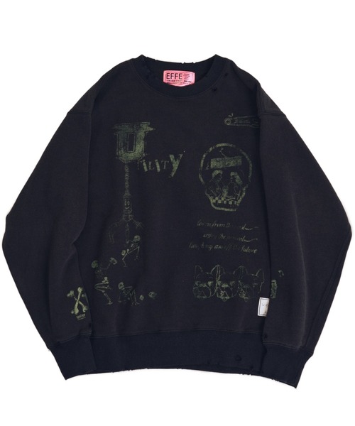 EFFECTEN（エフェクテン）の「【EFFECTEN】Salvage sweat shirts（シャツ/ブラウス・メンズ・アッシュグレー/ブラック・X-LARGE/LARGE/MEDIUM）」の9枚目の写真