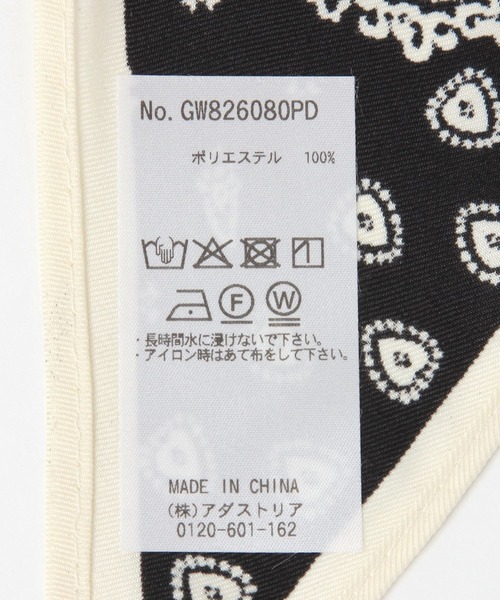 GLOBAL WORK（グローバルワーク）の「トライアングルプリントスカーフ/634189（バンダナ/スカーフ・レディース・ブラック/ブラウン系その他/ダークブラウン/ホワイト/レッド・FREE）」の18枚目の写真