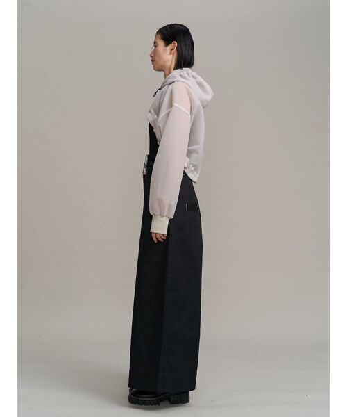 UN3D.（アンスリード）の「SPONGY SHEER SHORT BLOUSON / スポンジシアーショートブルゾン（ブルゾン・レディース・ブラック/ベージュ・FREE）」の18枚目の写真