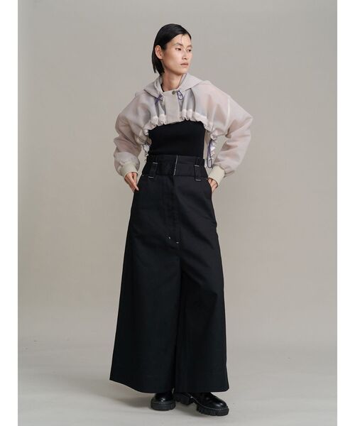 UN3D.（アンスリード）の「SPONGY SHEER SHORT BLOUSON / スポンジシアーショートブルゾン（ブルゾン・レディース・ブラック/ベージュ・FREE）」の20枚目の写真