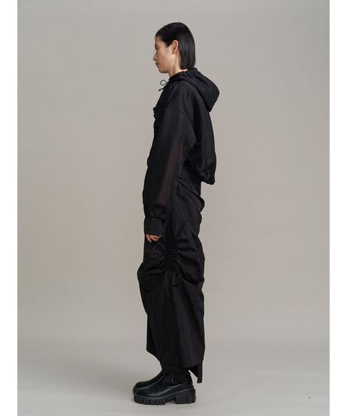 UN3D.（アンスリード）の「SPONGY SHEER SHORT BLOUSON / スポンジシアーショートブルゾン（ブルゾン・レディース・ブラック/ベージュ・FREE）」の9枚目の写真