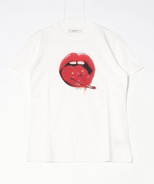 REPLAY(リプレイ)の「コットンジャージーPOP ART Tシャツ(Tシャツ/カットソー・レディース・ホワイト・MEDIUM)」の1枚目の写真