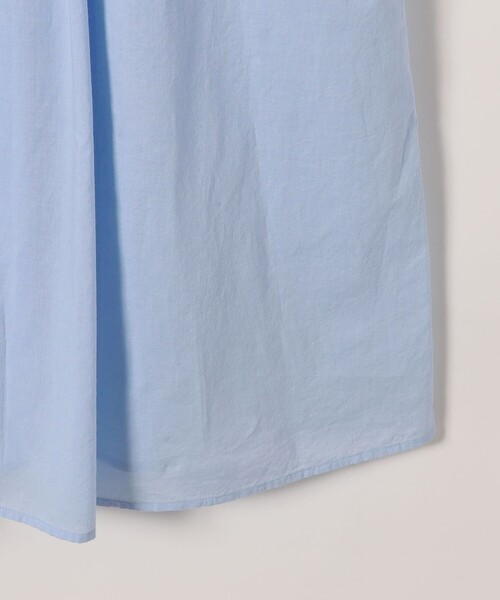 SHIPS any(シップス エニィ)の「SHIPS any:〈洗濯機可能〉キャンブリック Aライン フリル シャツ ワンピース(ワンピース・レディース・ライトブルー/ブラック・ONE SIZE)」の18枚目の写真