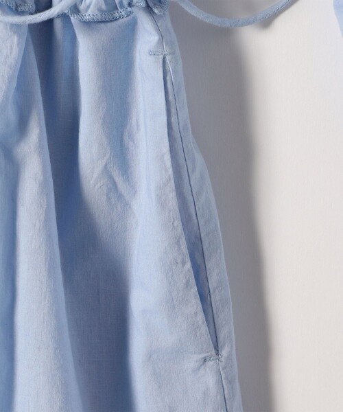 SHIPS any(シップス エニィ)の「SHIPS any:〈洗濯機可能〉キャンブリック Aライン フリル シャツ ワンピース(ワンピース・レディース・ライトブルー/ブラック・ONE SIZE)」の19枚目の写真