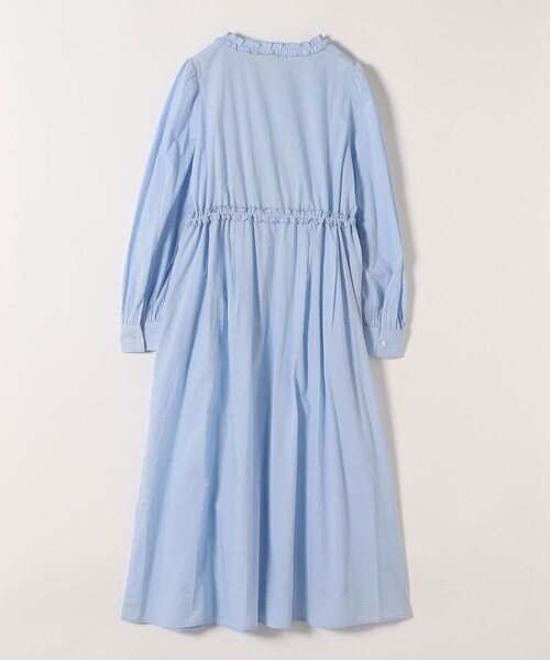 SHIPS any(シップス エニィ)の「SHIPS any:〈洗濯機可能〉キャンブリック Aライン フリル シャツ ワンピース(ワンピース・レディース・ライトブルー/ブラック・ONE SIZE)」の21枚目の写真