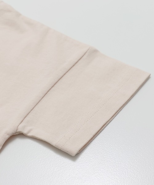 JAM & LINK（ジャムアンドリンク）の「綿100％ ビッグシルエット 無地Tシャツ（Tシャツ/カットソー・キッズ・ブラウン/クリーム/ブラック/グレイッシュブルー/パープル/ミント/チャコール/ワインレッド・130cm/120cm/110cm/160cm/150cm/140cm/100cm）」の10枚目の写真