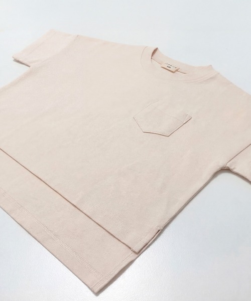 JAM & LINK（ジャムアンドリンク）の「綿100％ ビッグシルエット 無地Tシャツ（Tシャツ/カットソー・キッズ・ブラウン/クリーム/ブラック/グレイッシュブルー/パープル/ミント/チャコール/ワインレッド・130cm/120cm/110cm/160cm/150cm/140cm/100cm）」の18枚目の写真