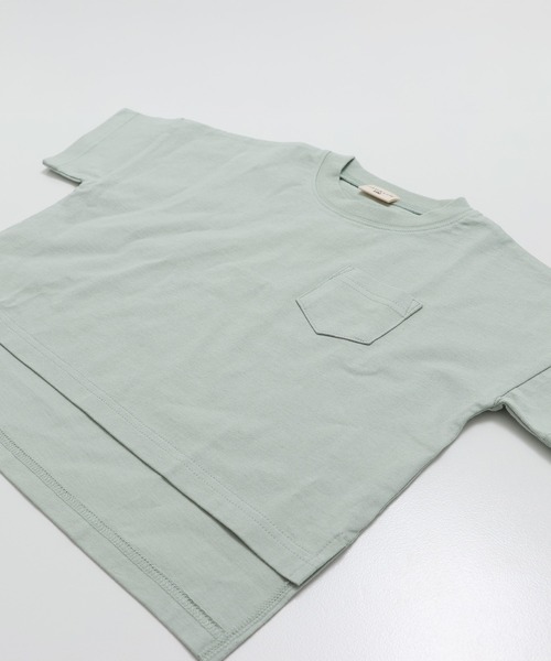 JAM & LINK（ジャムアンドリンク）の「綿100％ ビッグシルエット 無地Tシャツ（Tシャツ/カットソー・キッズ・ブラウン/クリーム/ブラック/グレイッシュブルー/パープル/ミント/チャコール/ワインレッド・130cm/120cm/110cm/160cm/150cm/140cm/100cm）」の19枚目の写真