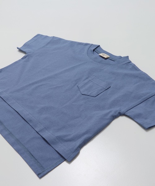 JAM & LINK（ジャムアンドリンク）の「綿100％ ビッグシルエット 無地Tシャツ（Tシャツ/カットソー・キッズ・ブラウン/クリーム/ブラック/グレイッシュブルー/パープル/ミント/チャコール/ワインレッド・130cm/120cm/110cm/160cm/150cm/140cm/100cm）」の20枚目の写真