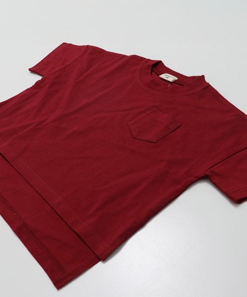JAM & LINK（ジャムアンドリンク）の「綿100％ ビッグシルエット 無地Tシャツ（Tシャツ/カットソー・キッズ・ブラウン/クリーム/ブラック/グレイッシュブルー/パープル/ミント/チャコール/ワインレッド・130cm/120cm/110cm/160cm/150cm/140cm/100cm）」の22枚目の写真