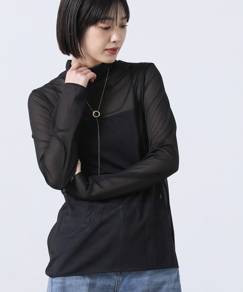 Gready Brilliant(グレディブリリアン)の「オーガンシアータートル(Tシャツ/カットソー・レディース・オフホワイト/ブラック・38)」の2枚目の写真