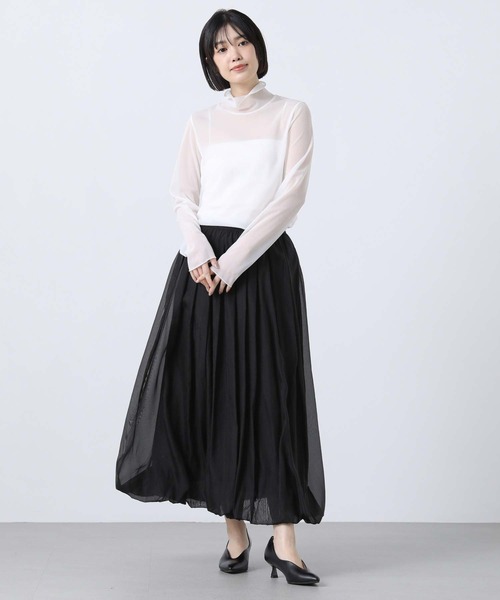 Gready Brilliant(グレディブリリアン)の「オーガンシアータートル(Tシャツ/カットソー・レディース・オフホワイト/ブラック・38)」の5枚目の写真