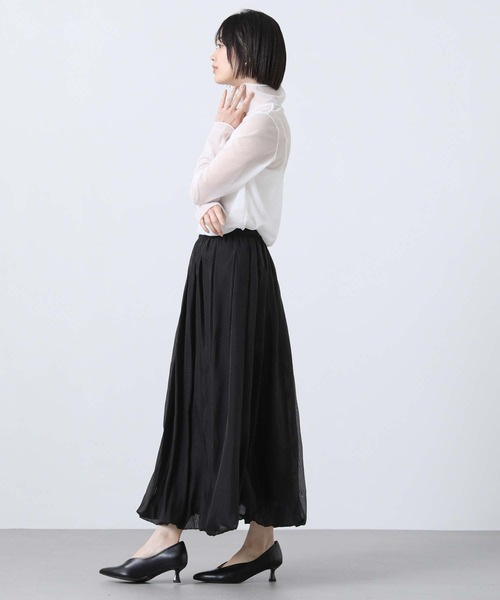 Gready Brilliant(グレディブリリアン)の「オーガンシアータートル(Tシャツ/カットソー・レディース・オフホワイト/ブラック・38)」の6枚目の写真