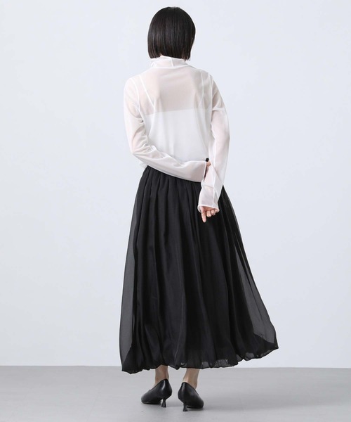 Gready Brilliant(グレディブリリアン)の「オーガンシアータートル(Tシャツ/カットソー・レディース・オフホワイト/ブラック・38)」の7枚目の写真