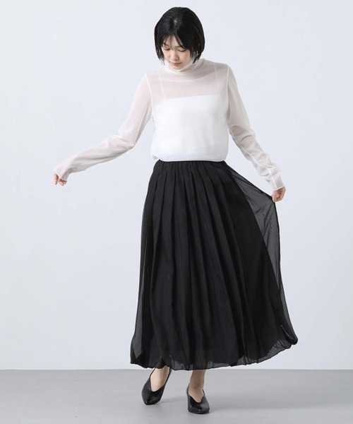 Gready Brilliant(グレディブリリアン)の「オーガンシアータートル(Tシャツ/カットソー・レディース・オフホワイト/ブラック・38)」の8枚目の写真