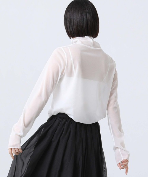 Gready Brilliant(グレディブリリアン)の「オーガンシアータートル(Tシャツ/カットソー・レディース・オフホワイト/ブラック・38)」の11枚目の写真