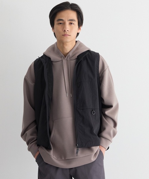 coca(coca)(コカ)の「ソフトジャージーワイドプルパーカー(パーカー・メンズ・チャコール/グレイッシュベージュ/ライトグレー/ピンク系その他・M/XL/S/L)」の9枚目の写真