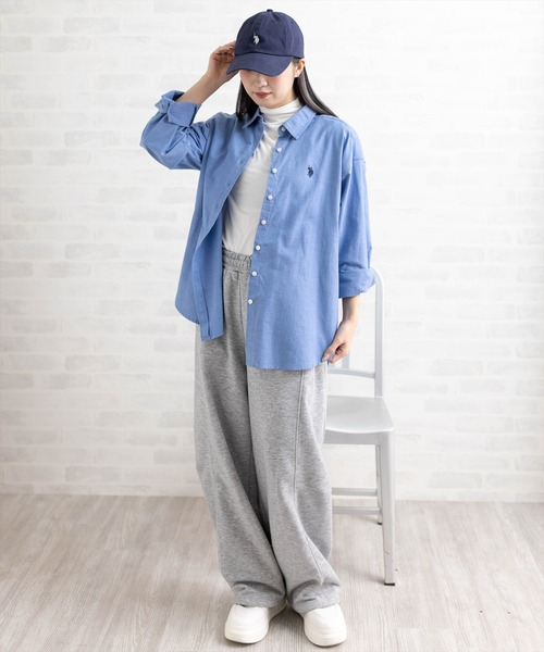 U.S. POLO ASSN.（ユーエスポロアッスン）の「【U.S. POLO ASSN.】clear 別注 刺繍キャップ（キャップ・レディース・ネイビー/オフホワイト/グレー・F）」の16枚目の写真