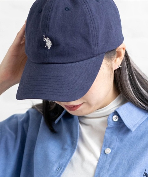 U.S. POLO ASSN.（ユーエスポロアッスン）の「【U.S. POLO ASSN.】clear 別注 刺繍キャップ（キャップ・レディース・ネイビー/オフホワイト/グレー・F）」の19枚目の写真