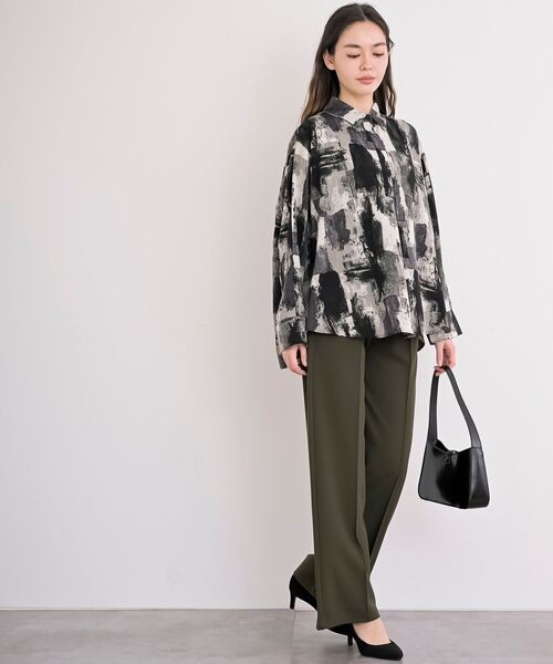 rps(アールピーエス)の「カットジョーゼットセンターシームパンツ(スラックス・レディース・カーキ/ブラック・フリー)」の16枚目の写真