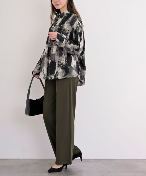 rps(アールピーエス)の「カットジョーゼットセンターシームパンツ(スラックス・レディース・カーキ/ブラック・フリー)」の17枚目の写真