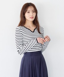 Andemiu | デザインネックリブニット639467(ニット/セーター)