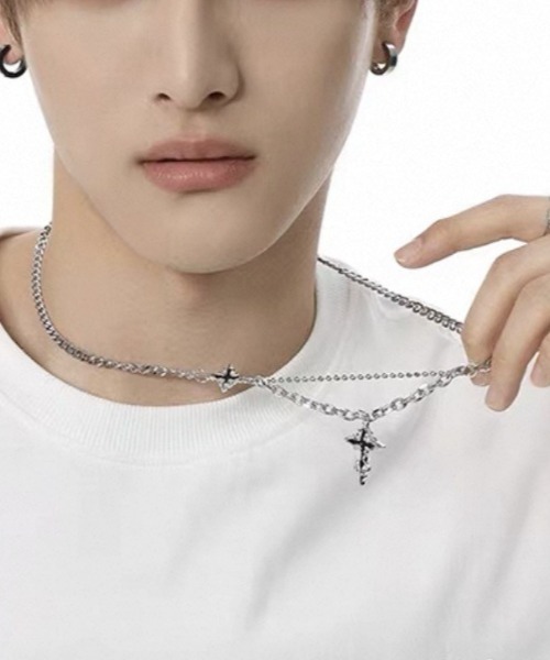 ARULE/アルール』 Double Cross Chain Necklace/ダブルクロスチェーン
