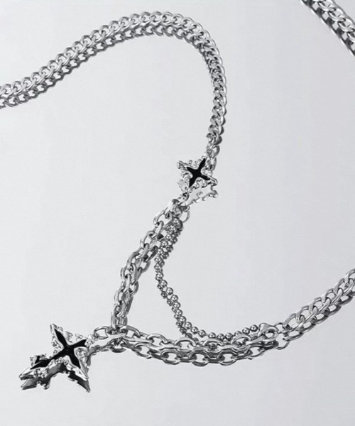 ARULE/アルール』 Double Cross Chain Necklace/ダブルクロスチェーン