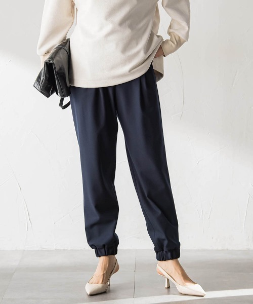 LAUTREAMONT（ロートレアモン）の「【WEB限定】裏起毛ジョグパン（その他パンツ・レディース・ブラック/ネイビー/チャコールグレー/オフホワイト・11号/9号/7号）」の4枚目の写真