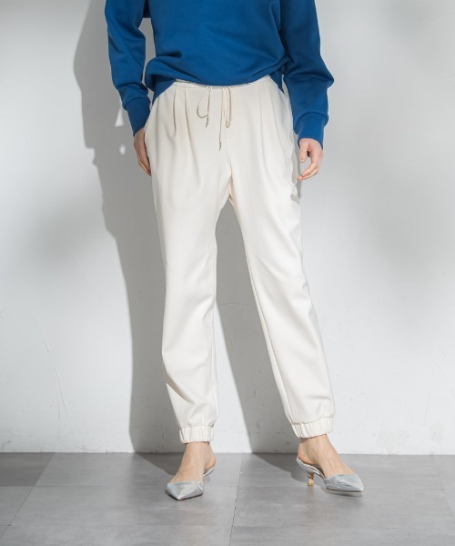 LAUTREAMONT（ロートレアモン）の「【WEB限定】裏起毛ジョグパン（その他パンツ・レディース・ブラック/ネイビー/チャコールグレー/オフホワイト・11号/9号/7号）」の2枚目の写真