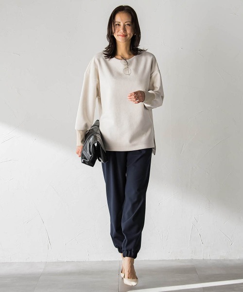 LAUTREAMONT（ロートレアモン）の「【WEB限定】裏起毛ジョグパン（その他パンツ・レディース・ブラック/ネイビー/チャコールグレー/オフホワイト・11号/9号/7号）」の21枚目の写真