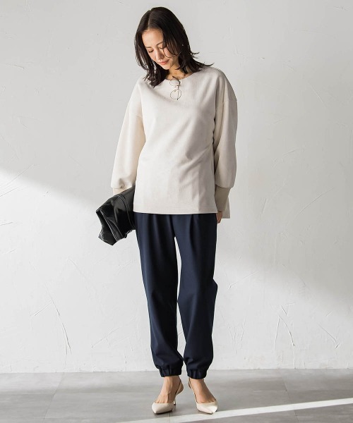 LAUTREAMONT（ロートレアモン）の「【WEB限定】裏起毛ジョグパン（その他パンツ・レディース・ブラック/ネイビー/チャコールグレー/オフホワイト・11号/9号/7号）」の22枚目の写真