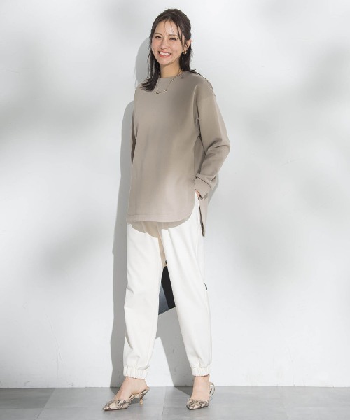 LAUTREAMONT（ロートレアモン）の「【WEB限定】裏起毛ジョグパン（その他パンツ・レディース・ブラック/ネイビー/チャコールグレー/オフホワイト・11号/9号/7号）」の7枚目の写真