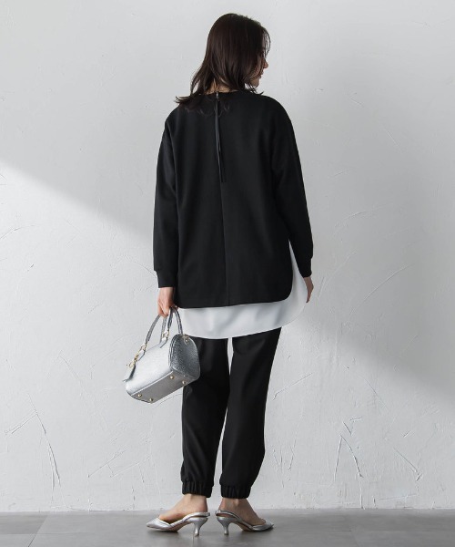 LAUTREAMONT（ロートレアモン）の「【WEB限定】裏起毛ジョグパン（その他パンツ・レディース・ブラック/ネイビー/チャコールグレー/オフホワイト・11号/9号/7号）」の11枚目の写真