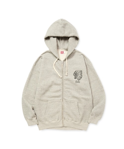 CALEE（キャリー）の「TOMPKIN’S LOOP TYPE 40’S ZIP HD（パーカー・メンズ・ブラック/グレー・MEDIUM/LARGE/X-LARGE）」の3枚目の写真