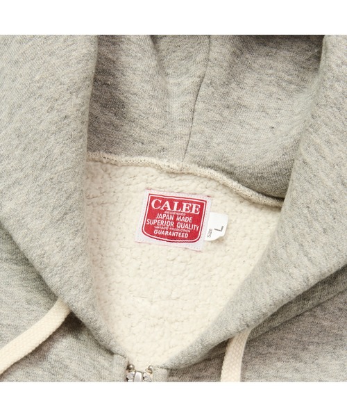 CALEE（キャリー）の「TOMPKIN’S LOOP TYPE 40’S ZIP HD（パーカー・メンズ・ブラック/グレー・MEDIUM/LARGE/X-LARGE）」の5枚目の写真