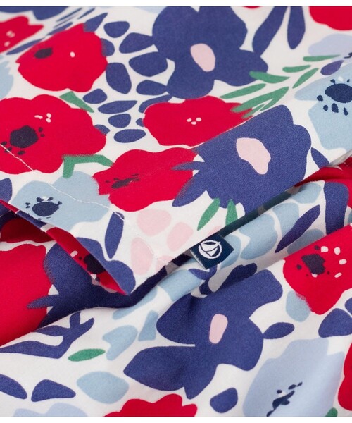PETIT BATEAU（プチバトー）の「フラワープリントワンピース＆ブルマセット（ワンピース・キッズ・ホワイト系その他・12MONTH/18MONTH/24MONTH/36MONTH）」の7枚目の写真
