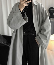KELVIN（ケルヴァン）の「Belted Long Shirt Coat ベルト付き ロング シャツコート（ステンカラーコート）」