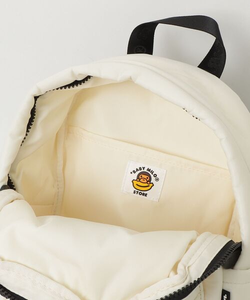 A BATHING APE(アベイシングエイプ)の「BABY MILO SMALL BACKPACK #1(トートバッグ・メンズ・アイボリー/ブラウン・FREE)」の11枚目の写真