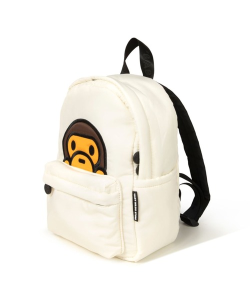 A BATHING APE（アベイシングエイプ）の「BABY MILO SMALL BACKPACK #1（トートバッグ・メンズ・アイボリー/ブラウン・FREE）」の2枚目の写真