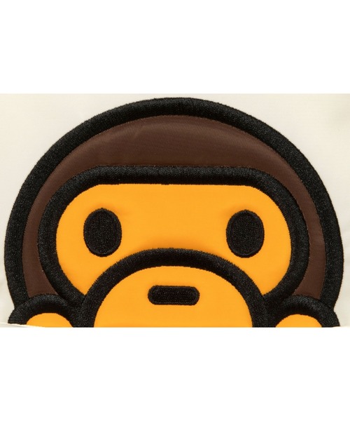 A BATHING APE（アベイシングエイプ）の「BABY MILO SMALL BACKPACK #1（トートバッグ・メンズ・アイボリー/ブラウン・FREE）」の7枚目の写真