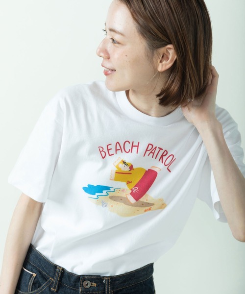 PAR ICI（パーリッシィ）の「大桃洋祐×PAR ICI ライフセイバープリントTシャツ（Tシャツ/カットソー・レディース・ホワイト・FREE）」の3枚目の写真