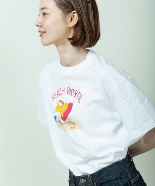 PAR ICI（パーリッシィ）の「大桃洋祐×PAR ICI ライフセイバープリントTシャツ（Tシャツ/カットソー・レディース・ホワイト・FREE）」の4枚目の写真