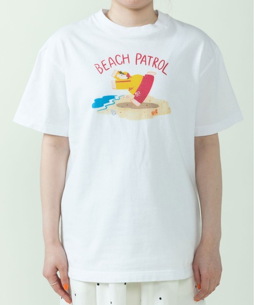 PAR ICI（パーリッシィ）の「大桃洋祐×PAR ICI ライフセイバープリントTシャツ（Tシャツ/カットソー・レディース・ホワイト・FREE）」の9枚目の写真